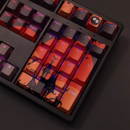 萬聖節透光RGB108鍵標準配列衛星軸鍵帽