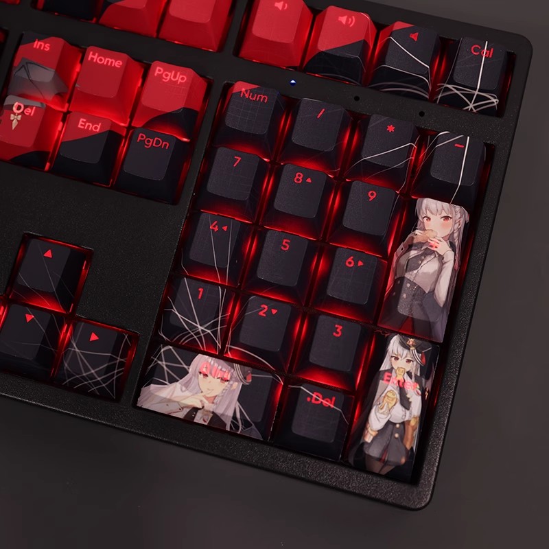 黑館晴奈透光RGB108鍵標準配列衛星軸鍵帽-ZUIHANG SHOP