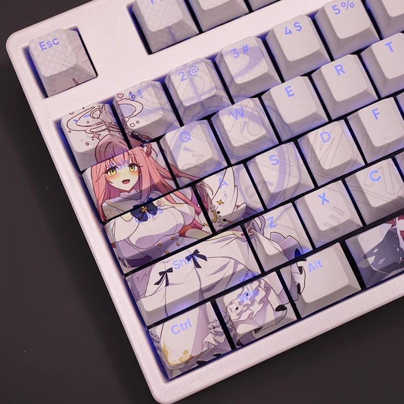 聖園彌香透光RGB108鍵標準配列衛星軸鍵帽-ZUIHANG SHOP