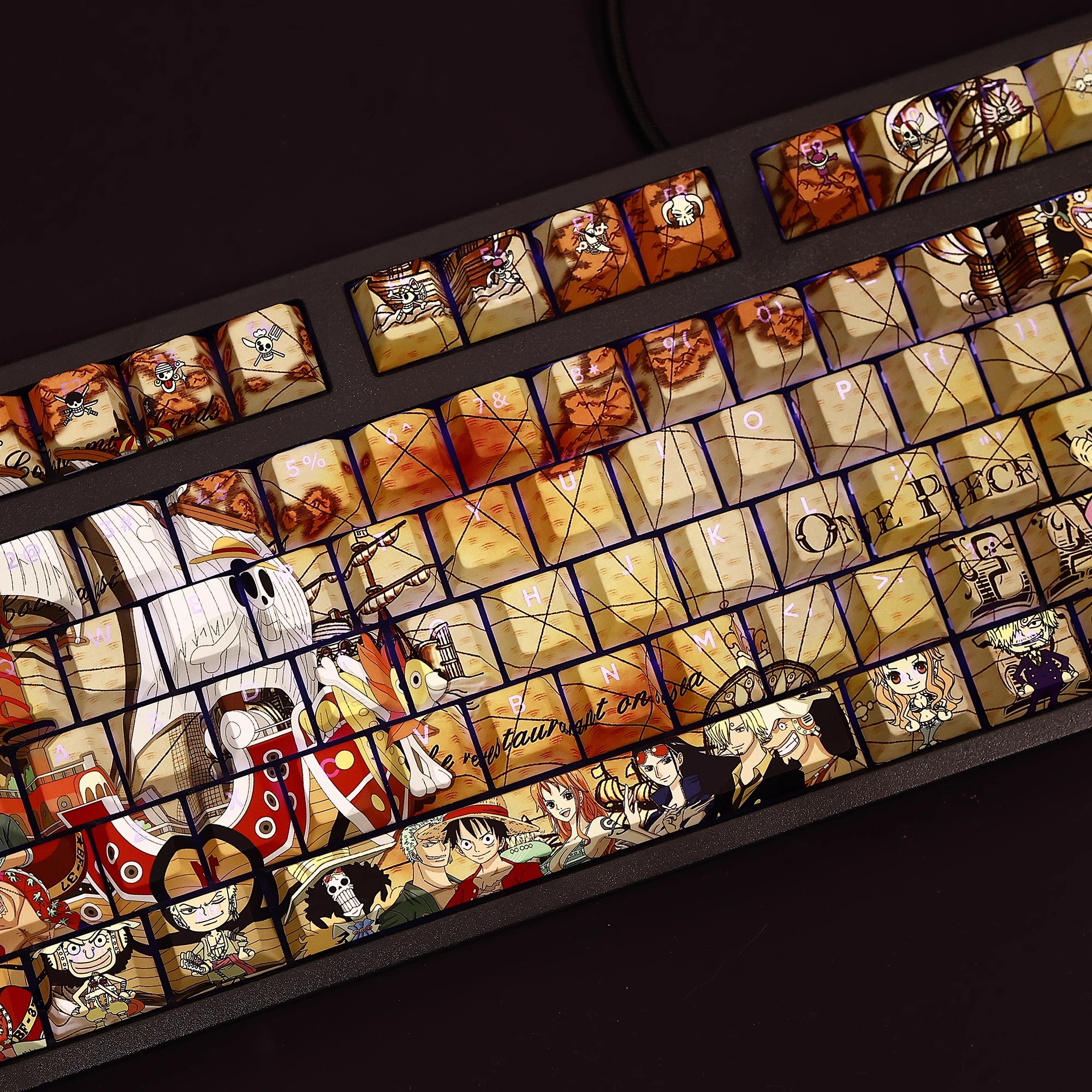 航海王透光RGB108鍵標準配列衛星軸鍵帽-ZUIHANG SHOP