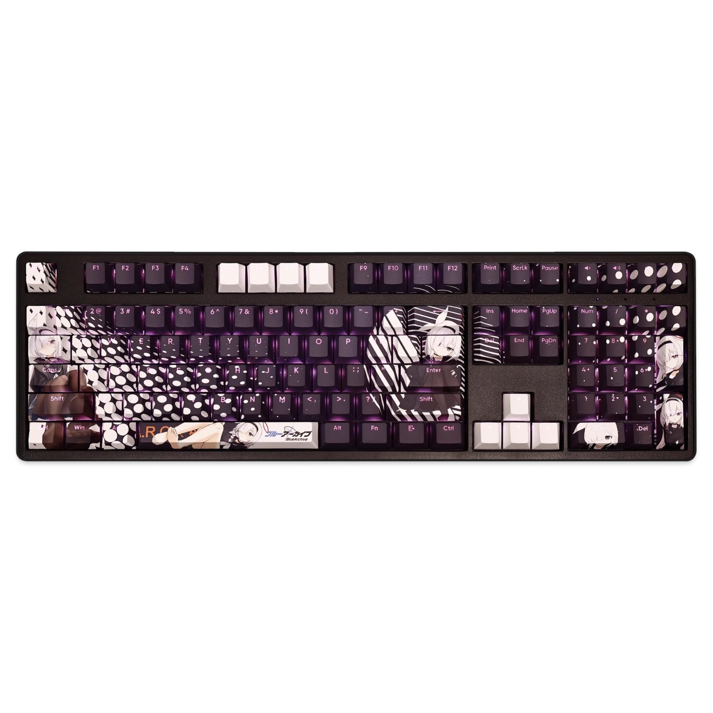 黑阿羅娜透光RGB108鍵標準配列衛星軸鍵帽-ZUIHANG SHOP