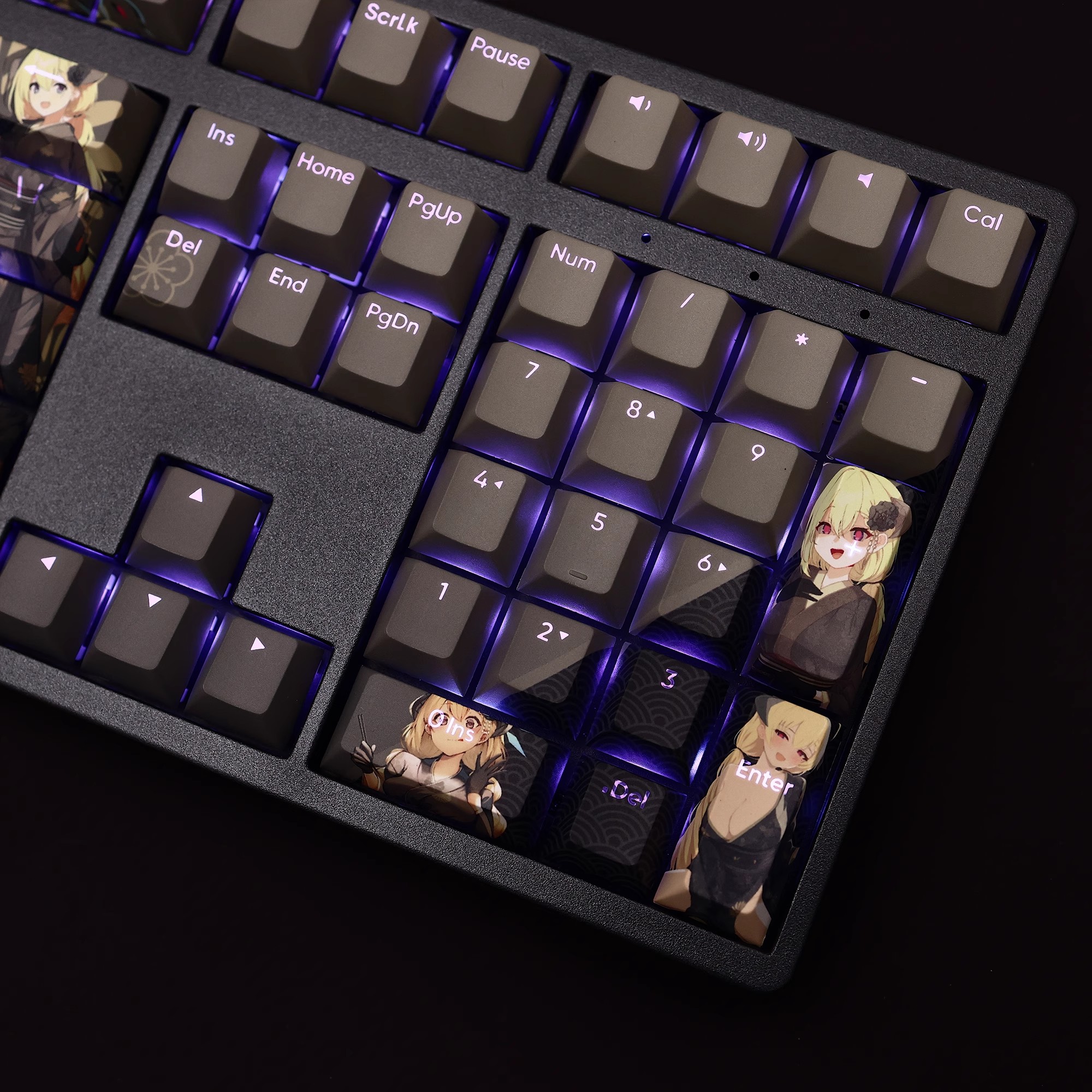 鱷淵明裡透光RGB108鍵標準配列衛星軸鍵帽-ZUIHANG SHOP