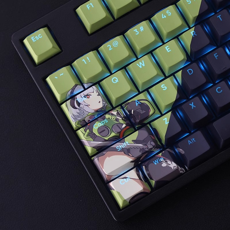 絕區零安比德瑪拉透光RGB108鍵標準配列衛星軸鍵帽-ZUIHANG SHOP