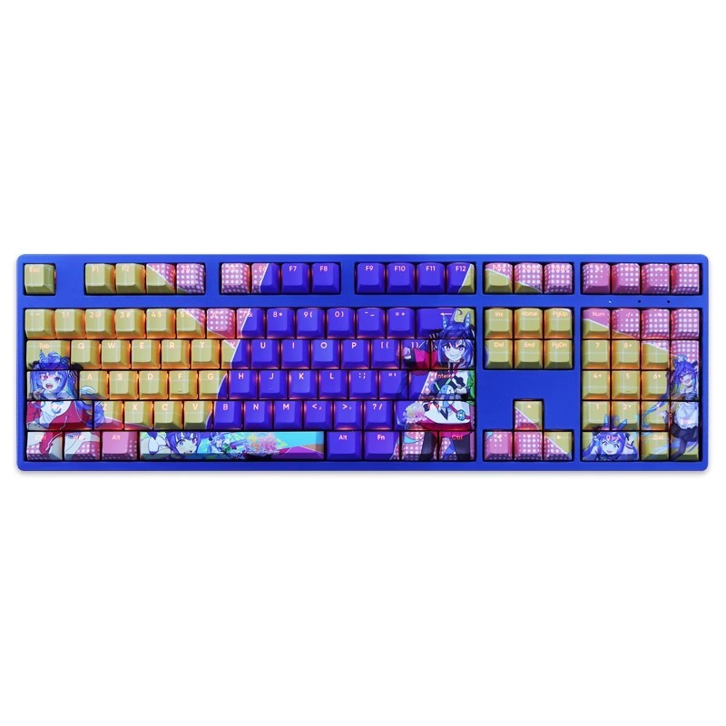雙渦輪賽馬娘透光RGB108鍵標準配列衛星軸鍵帽