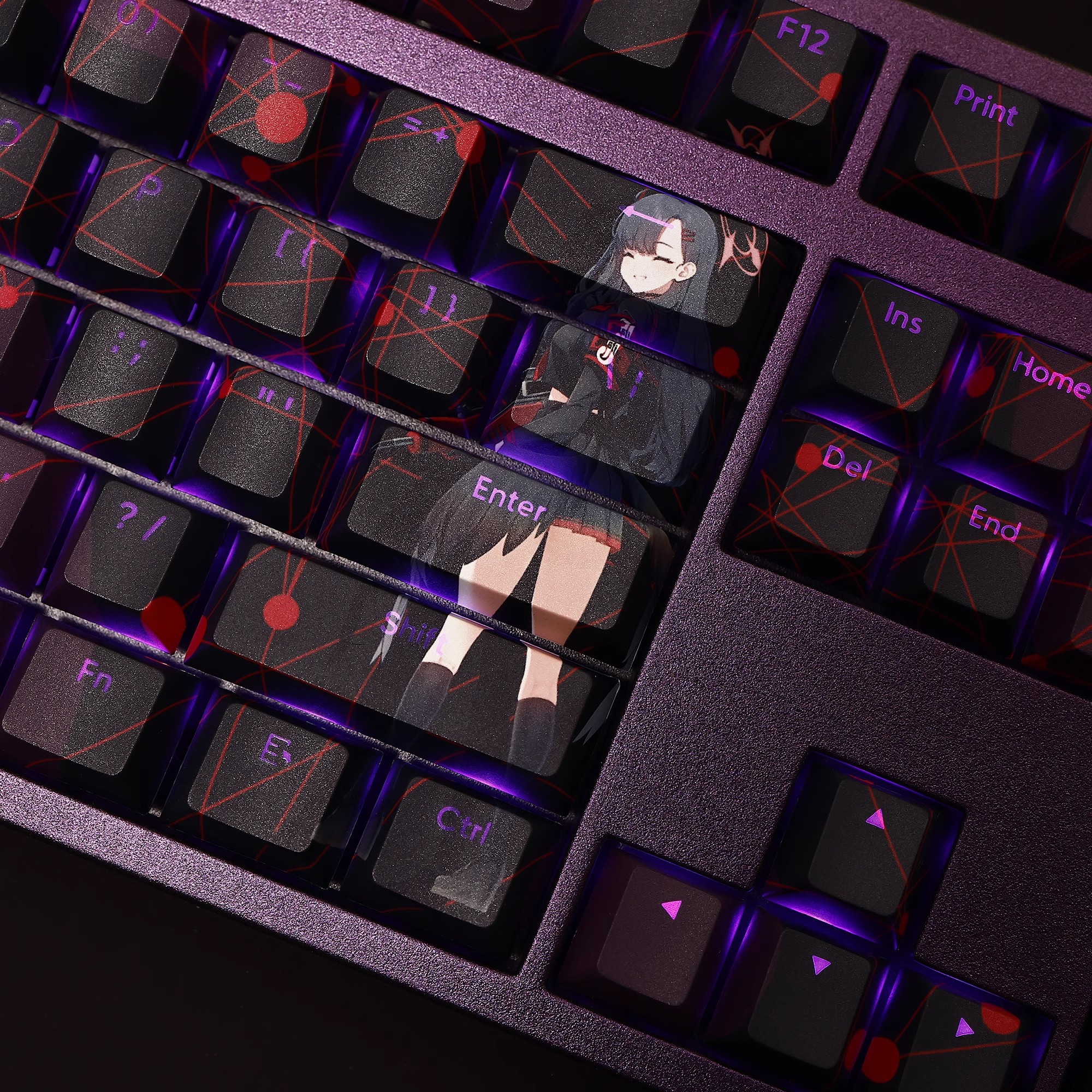 仲正一花透光RGB108鍵標準配列衛星軸鍵帽-ZUIHANG SHOP