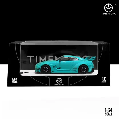 TM 1:64 尼桑GTR3.0 蒂芬妮藍 合金仿真車模型
