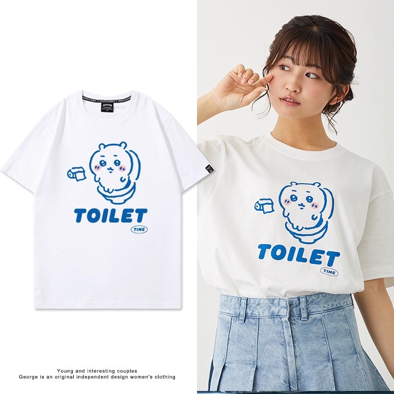 Chiikawa 2025親子情侶男女同款 印花短袖T恤-ZUIHANG SHOP