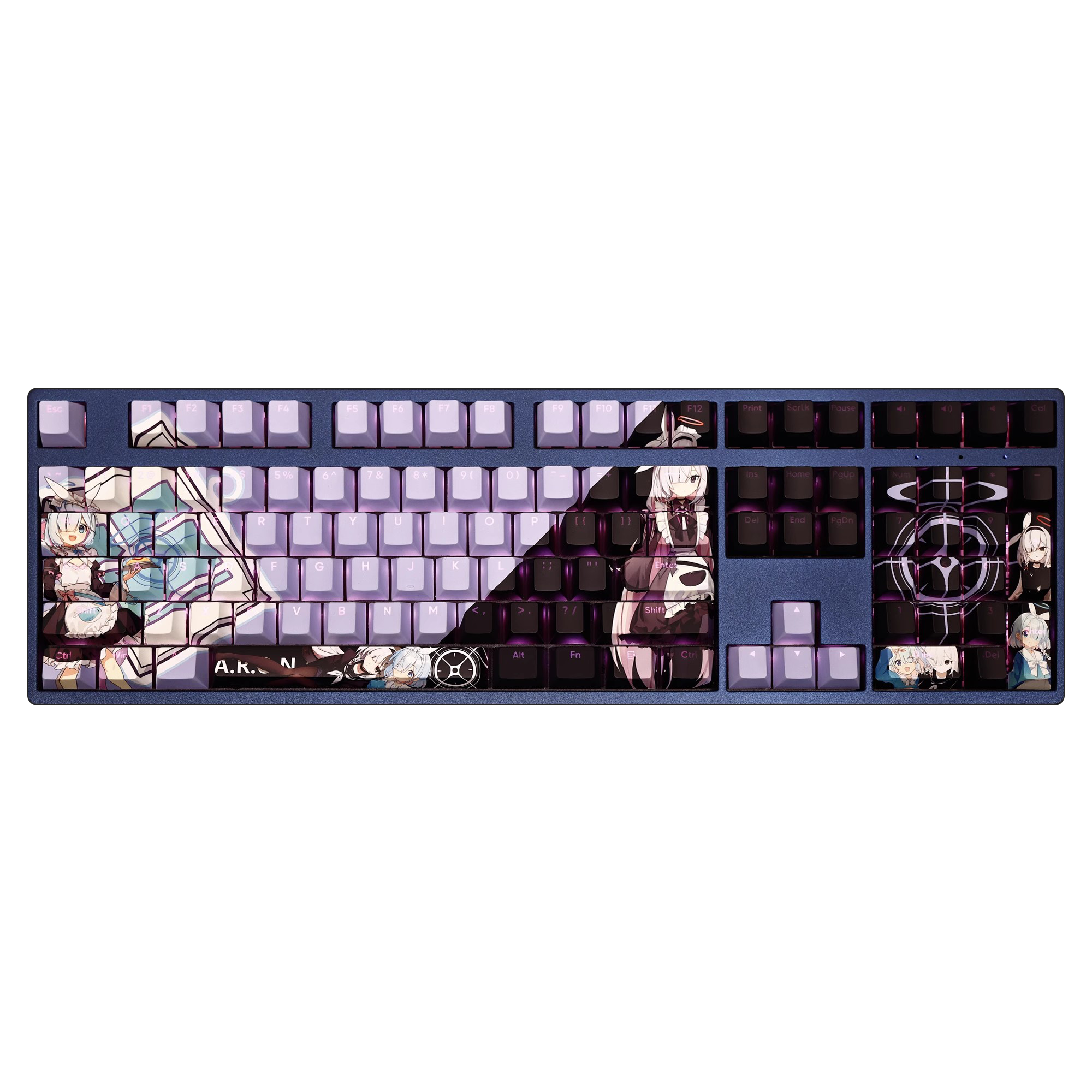 阿羅娜普拉娜透光RGB108鍵標準配列衛星軸鍵帽-ZUIHANG SHOP
