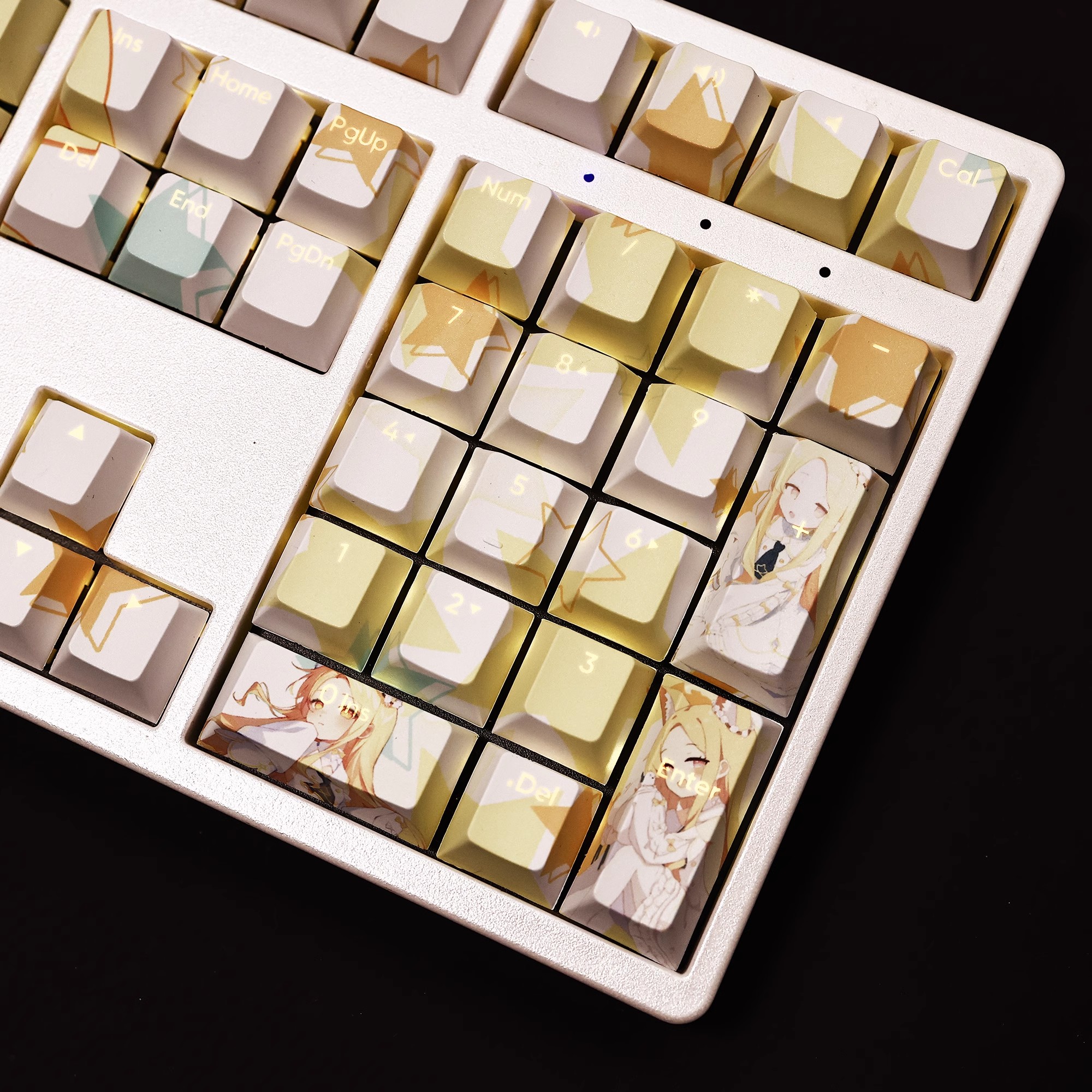 百合園聖婭透光RGB108鍵標準配列衛星軸鍵帽-ZUIHANG SHOP