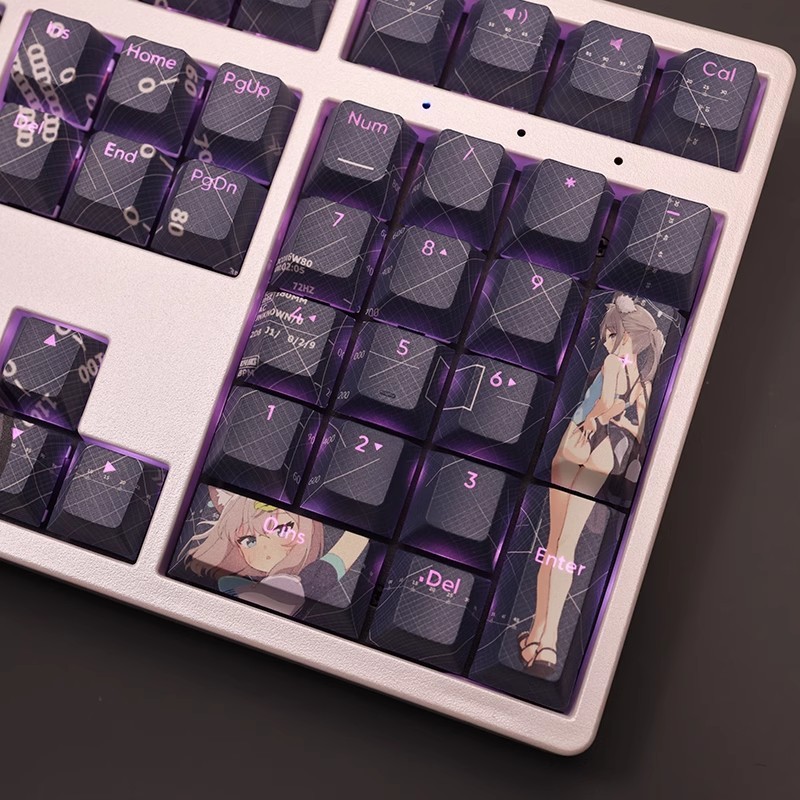 砂狼白子透光RGB108鍵標準配列衛星軸鍵帽