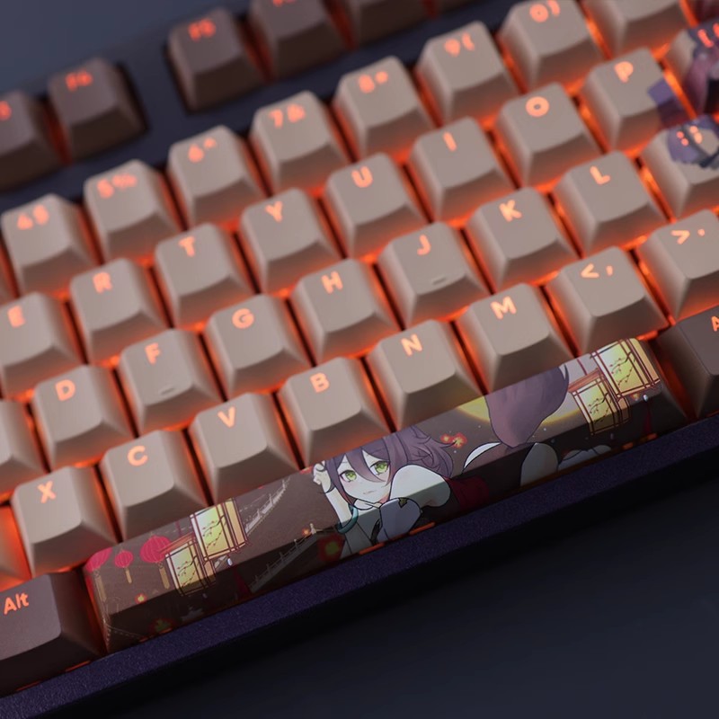 星穹鐵道停雲透光RGB108鍵標準配列衛星軸鍵帽-ZUIHANG SHOP