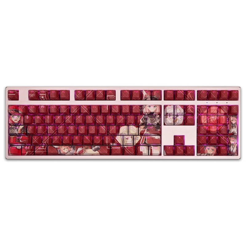 夏洛蒂原神透光RGB108鍵標準配列衛星軸鍵帽-ZUIHANG SHOP