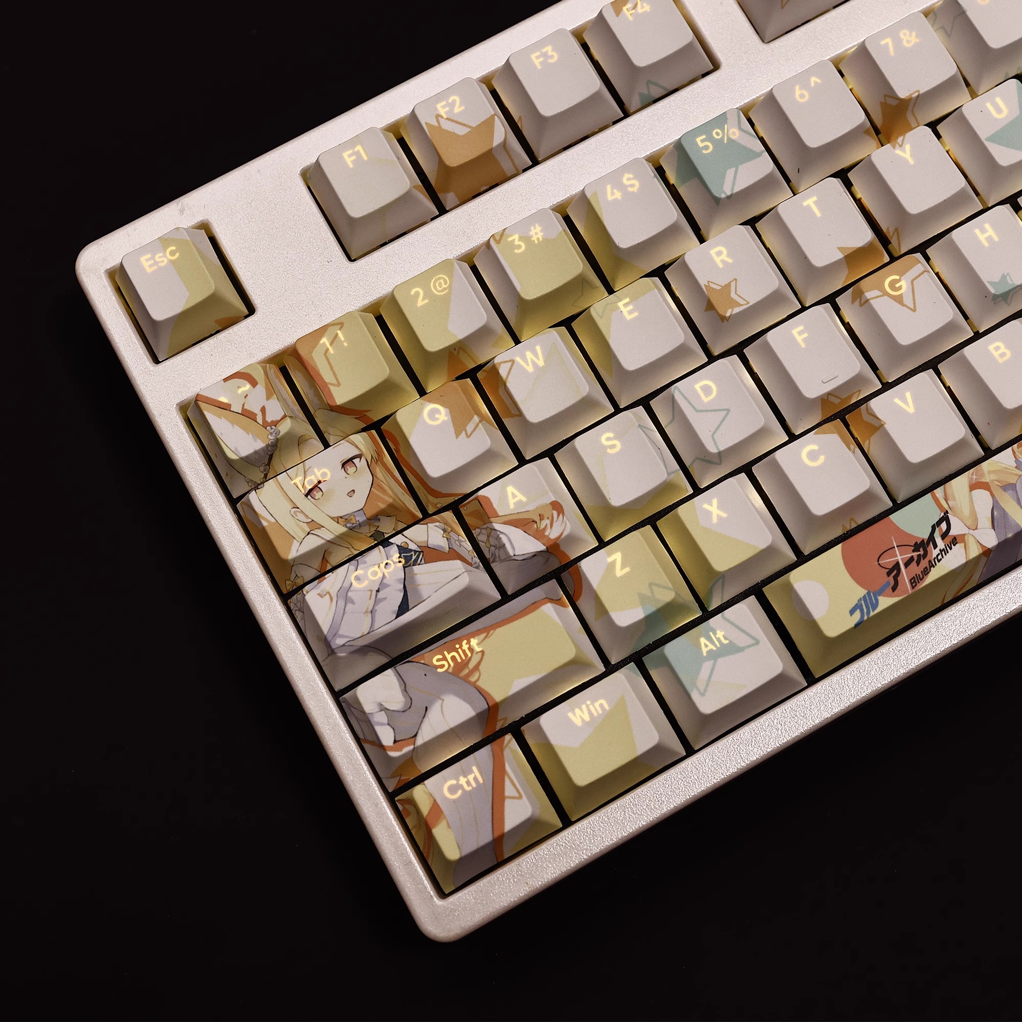 百合園聖婭透光RGB108鍵標準配列衛星軸鍵帽-ZUIHANG SHOP