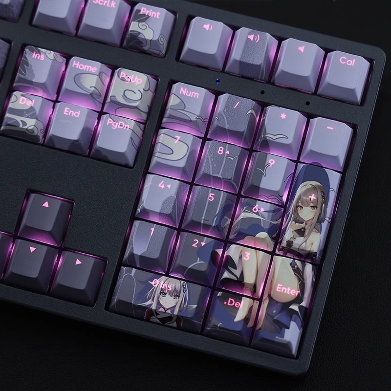 原神歸終透光RGB108鍵標準配列衛星軸鍵帽-ZUIHANG SHOP