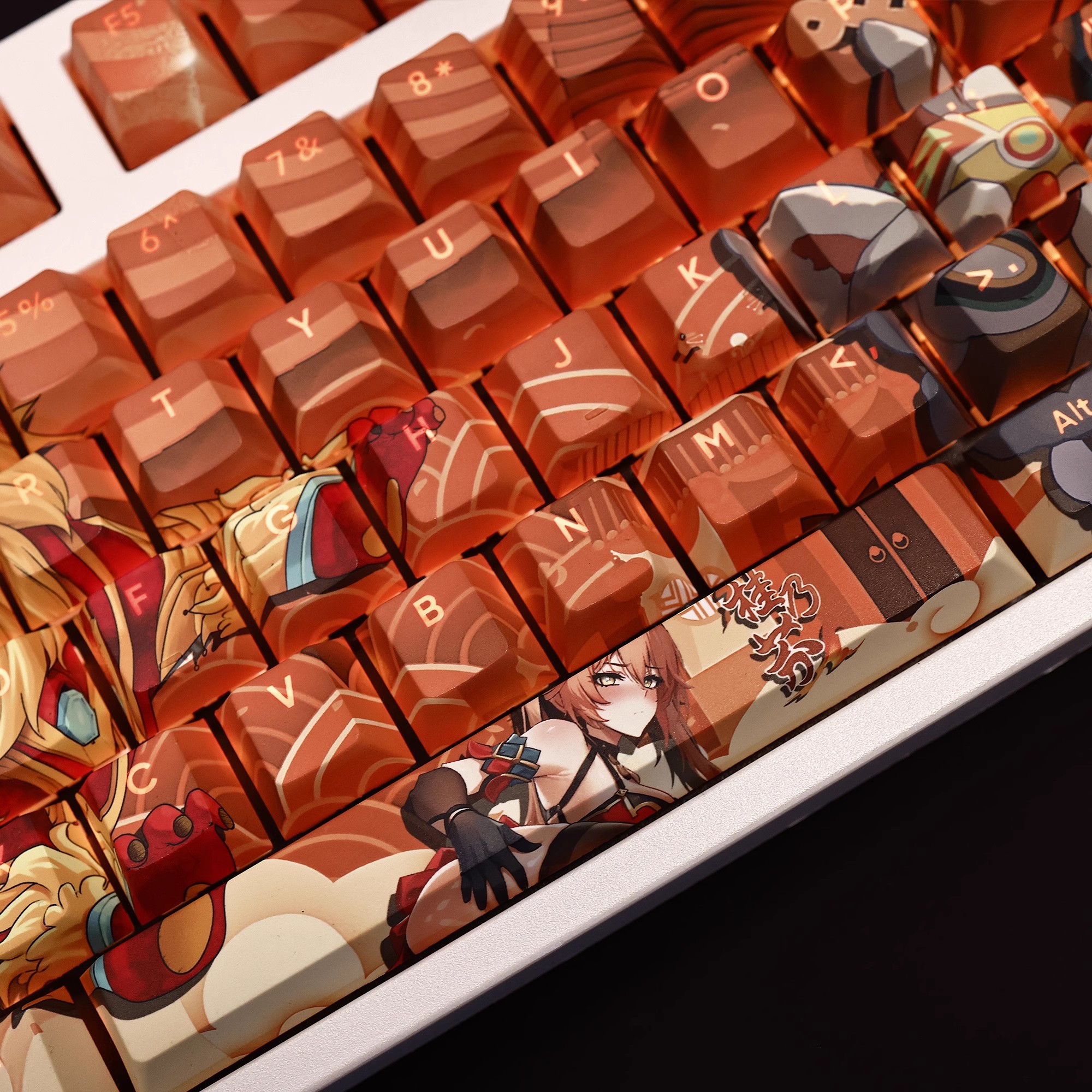 桂乃芬透光RGB108鍵標準配列衛星軸鍵帽-ZUIHANG SHOP