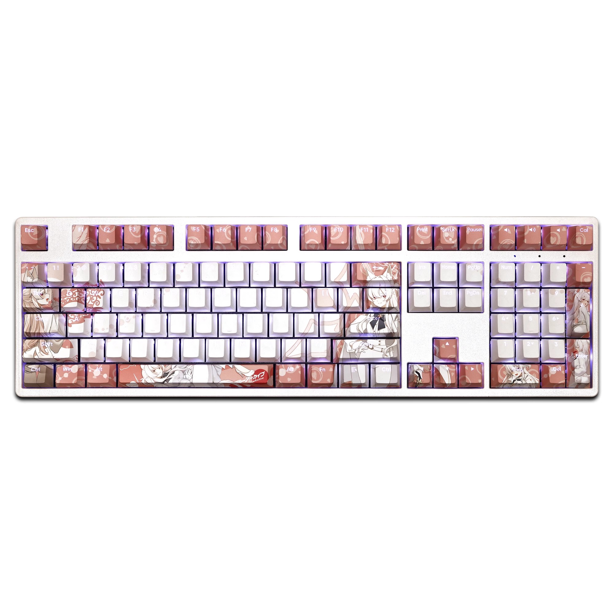 清澄晶透光RGB108鍵標準配列衛星軸鍵帽-ZUIHANG SHOP