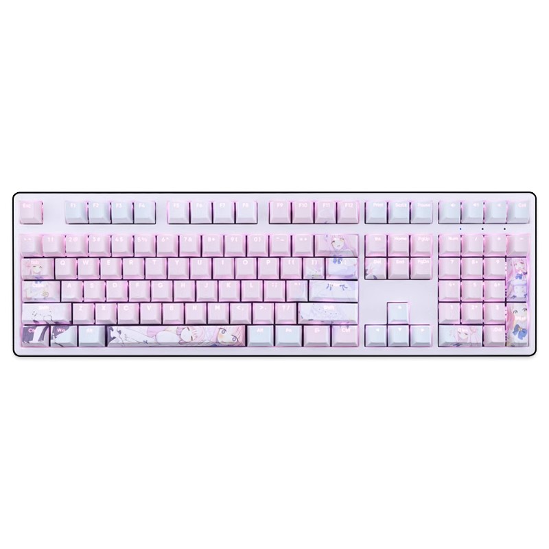 聖園未花透光RGB108鍵標準配列衛星軸鍵帽