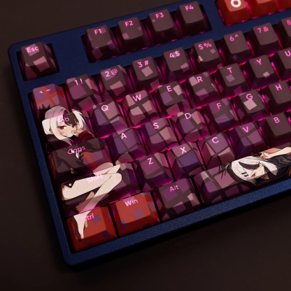 鬼方佳代子透光RGB108鍵標準配列衛星軸鍵帽