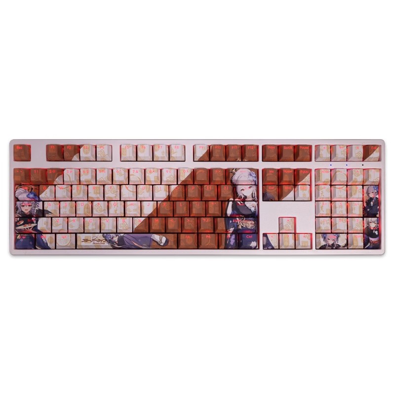 黑館晴奈透光RGB108鍵標準配列衛星軸鍵帽-ZUIHANG SHOP