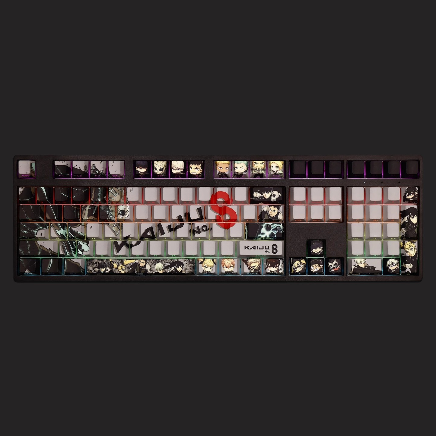 怪獸8號 108鍵 標準配列 衛星軸鍵帽-ZUIHANG SHOP