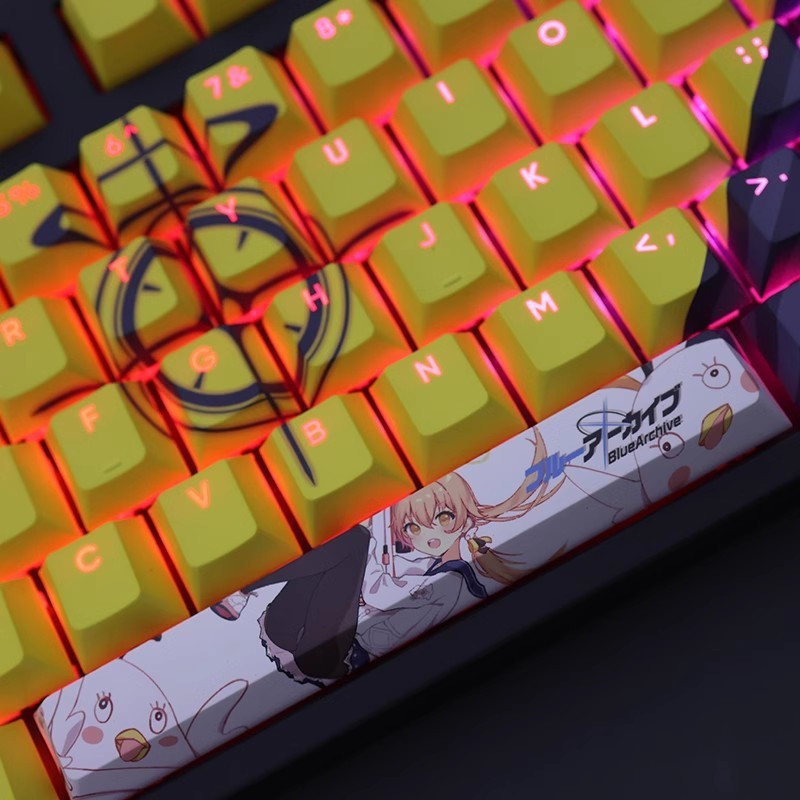 阿慈穀日富美透光RGB108鍵標準配列衛星軸鍵帽