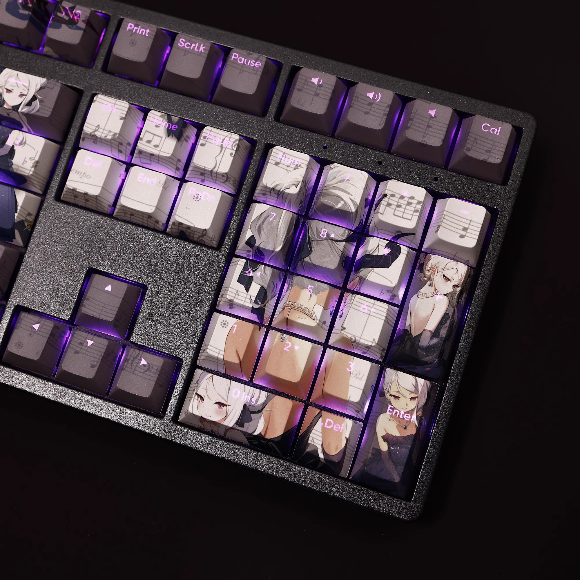 禮服日奈透光RGB108鍵標準配列衛星軸鍵帽-ZUIHANG SHOP