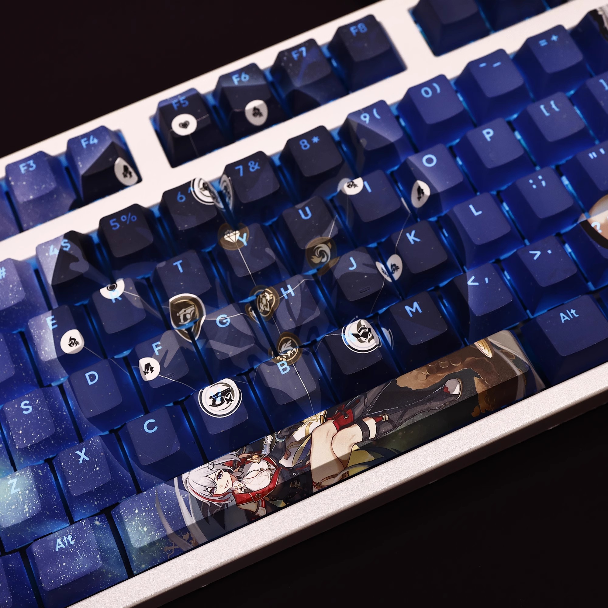 托帕透光RGB108鍵標準配列衛星軸鍵帽-ZUIHANG SHOP