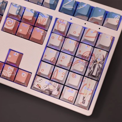 白洲梓透光RGB108鍵標準配列衛星軸鍵帽
