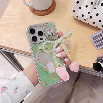 韓系愛心鏡面小狗手機殼-ZUIHANG SHOP