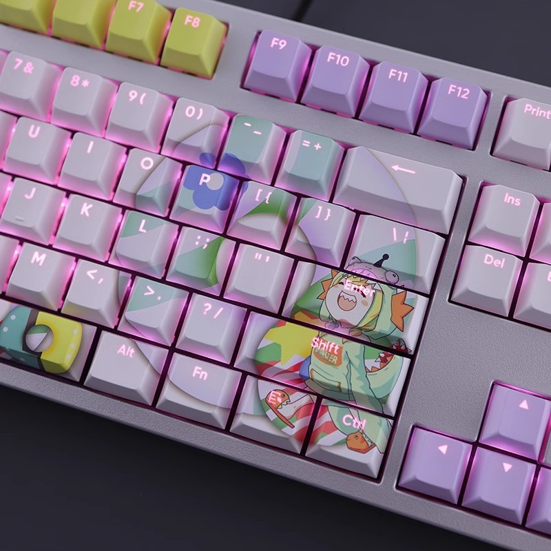 天野Pikamee透光RGB108鍵標準配列衛星軸鍵帽