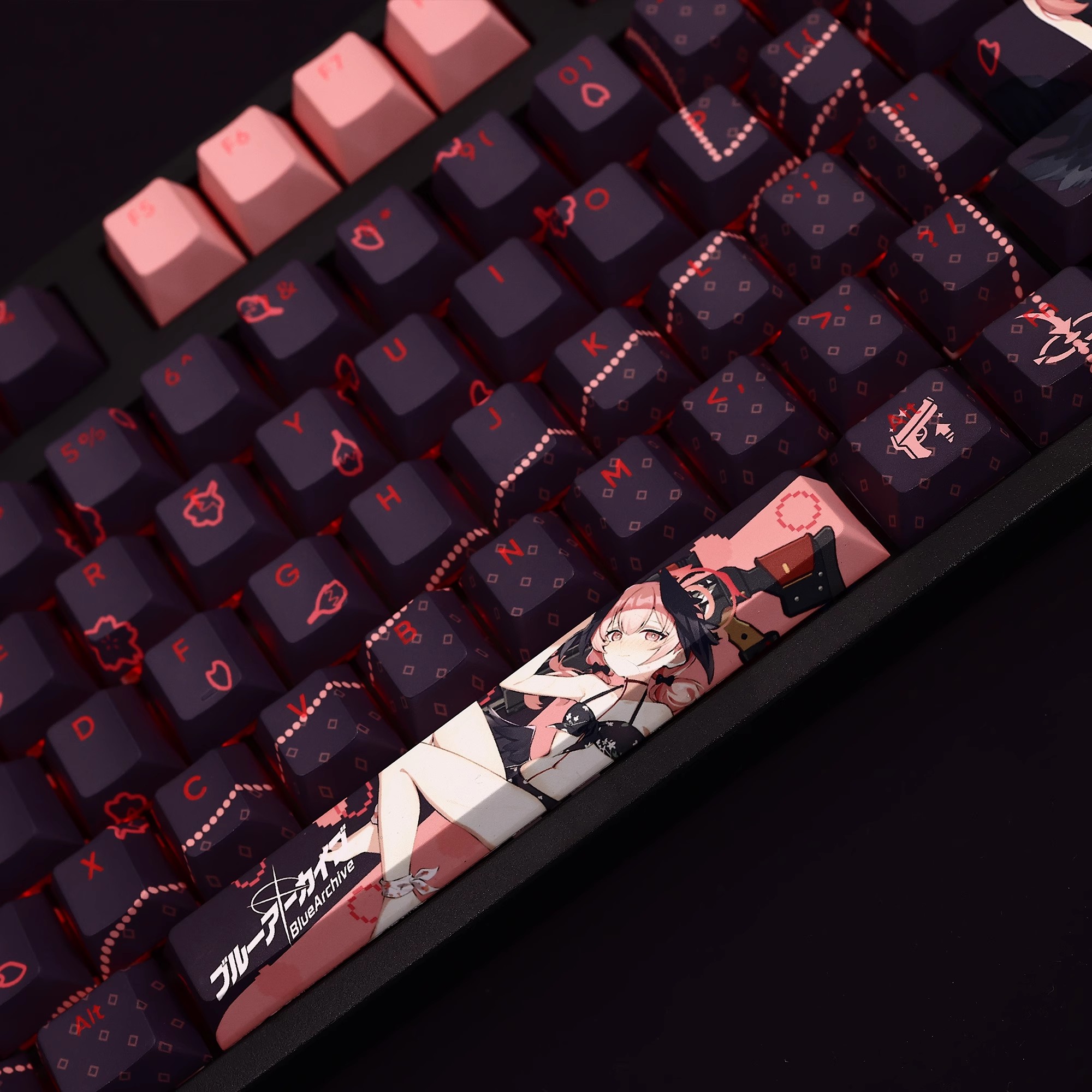 下江小春泳裝透光RGB108鍵標準配列衛星軸鍵帽-ZUIHANG SHOP