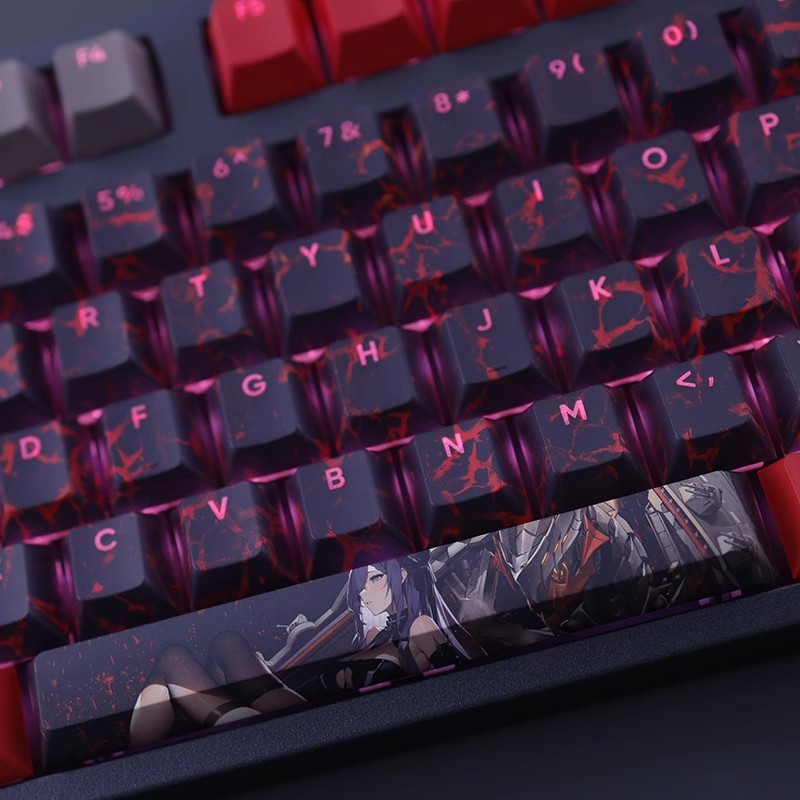 奧古斯特透光RGB108鍵標準配列衛星軸鍵帽