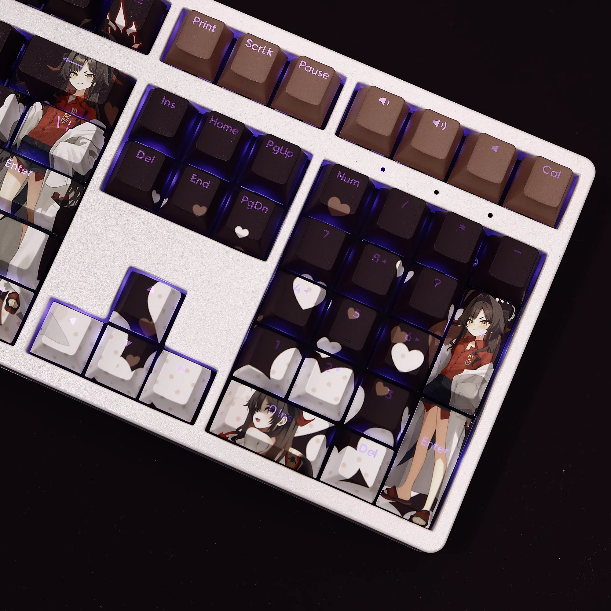 鬼怒川霞透光RGB108鍵標準配列衛星軸鍵帽-ZUIHANG SHOP