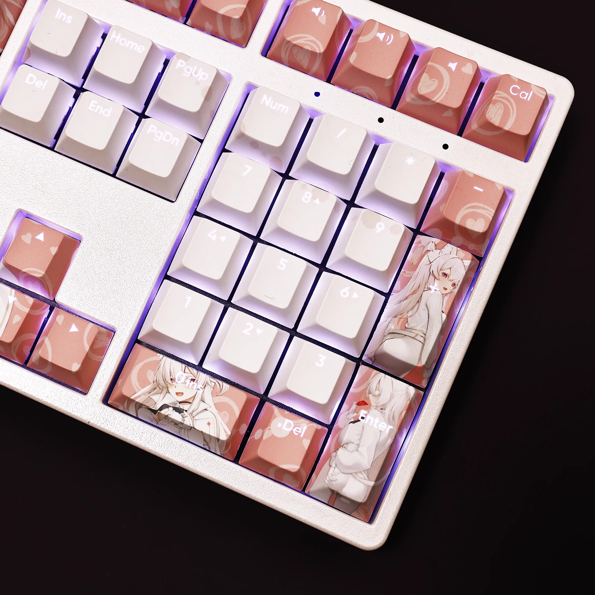 清澄晶透光RGB108鍵標準配列衛星軸鍵帽-ZUIHANG SHOP