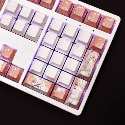 清澄晶透光RGB108鍵標準配列衛星軸鍵帽