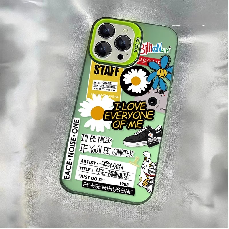 權志龍GD 彩銀線條漸變防摔手機殼-ZUIHANG SHOP