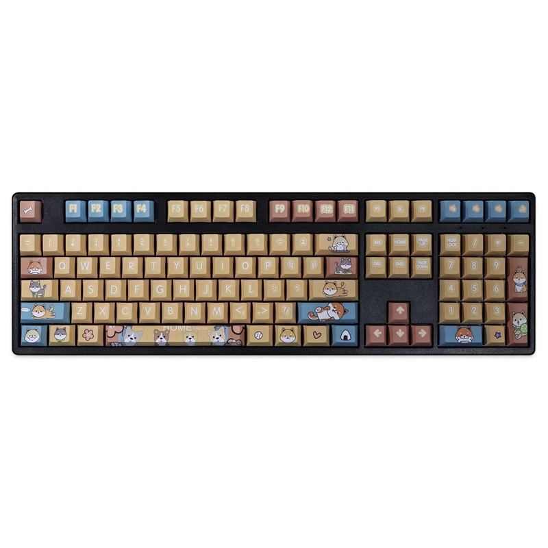 柴犬色彩增益108鍵標準配列衛星軸鍵帽-ZUIHANG SHOP