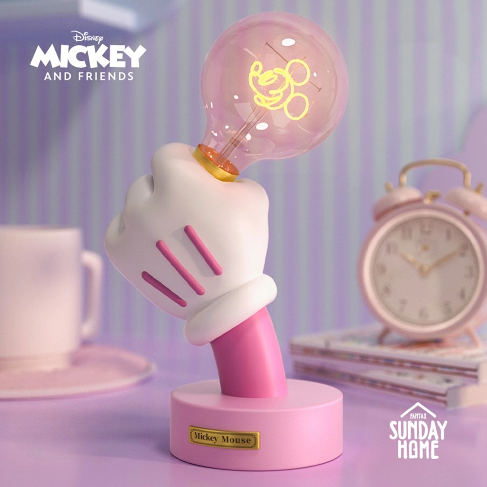 SUNDAY HOME 迷你米奇手檯燈 櫻花粉 潮流家居擺飾-ZUIHANG SHOP