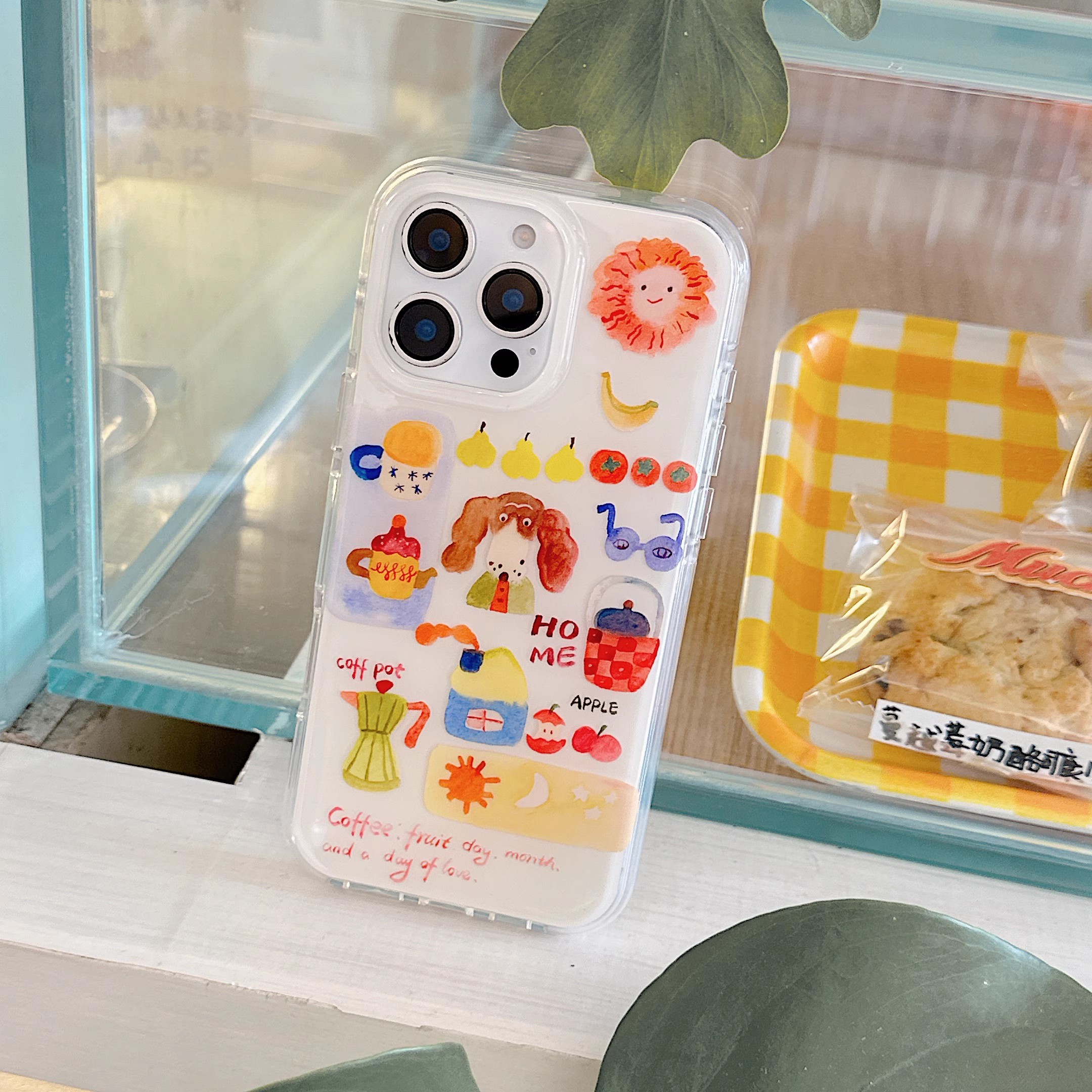 韓系可愛卡通塗鴉小狗手機殼-ZUIHANG SHOP