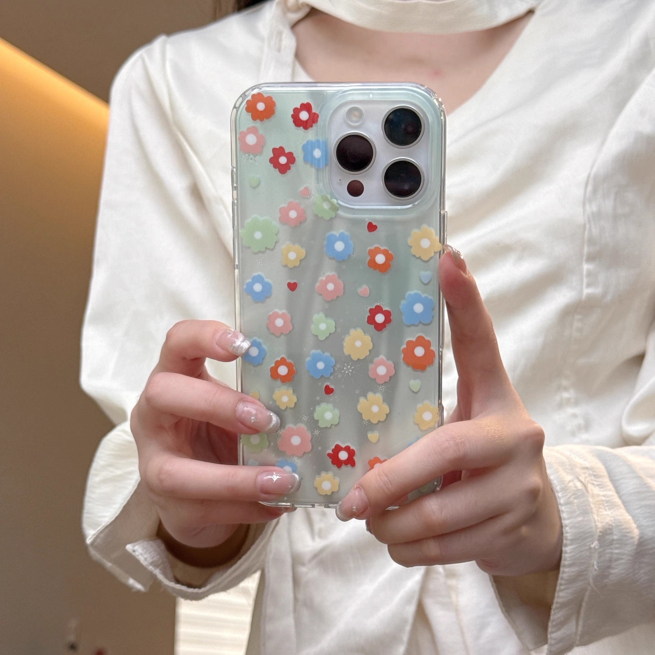 韓系愛心小碎花手機殼-ZUIHANG SHOP