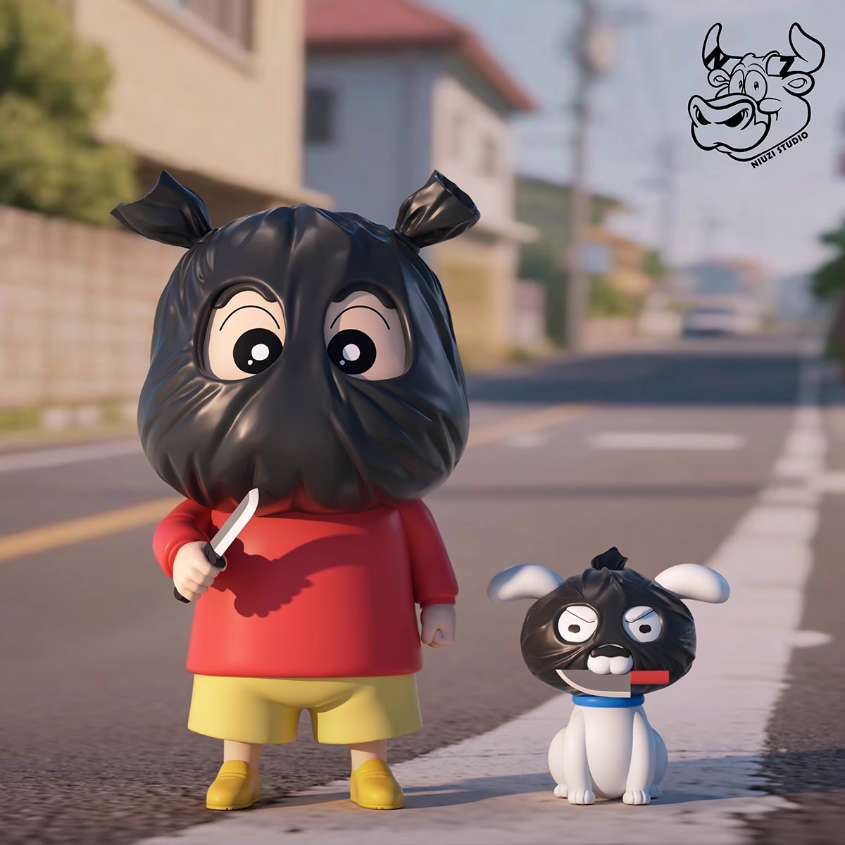 NIUZI工作室 打劫小新 Q版GK雕像-ZUIHANG SHOP