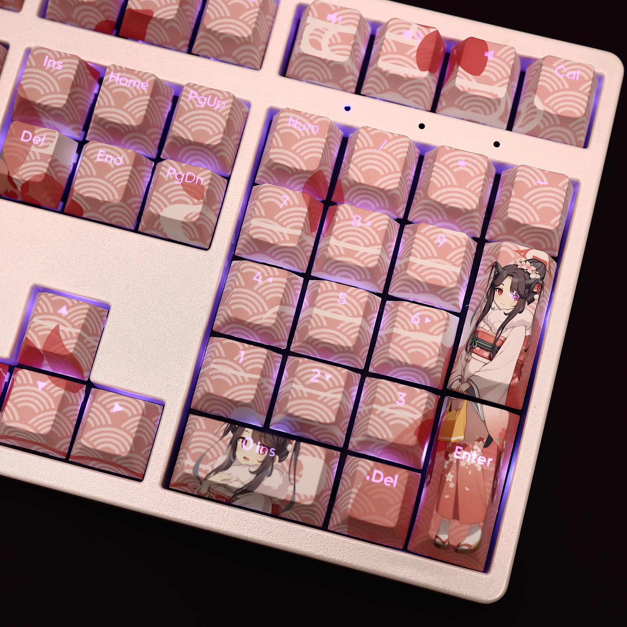 風華正月透光RGB108鍵標準配列衛星軸鍵帽-ZUIHANG SHOP