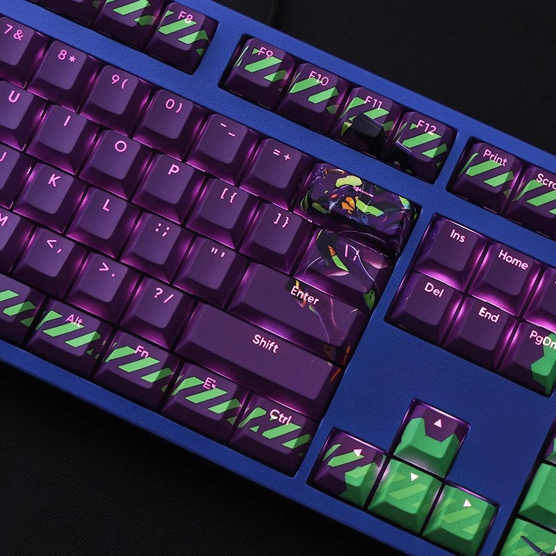 EVA初號機透光RGB108鍵標準配列衛星軸鍵帽-ZUIHANG SHOP