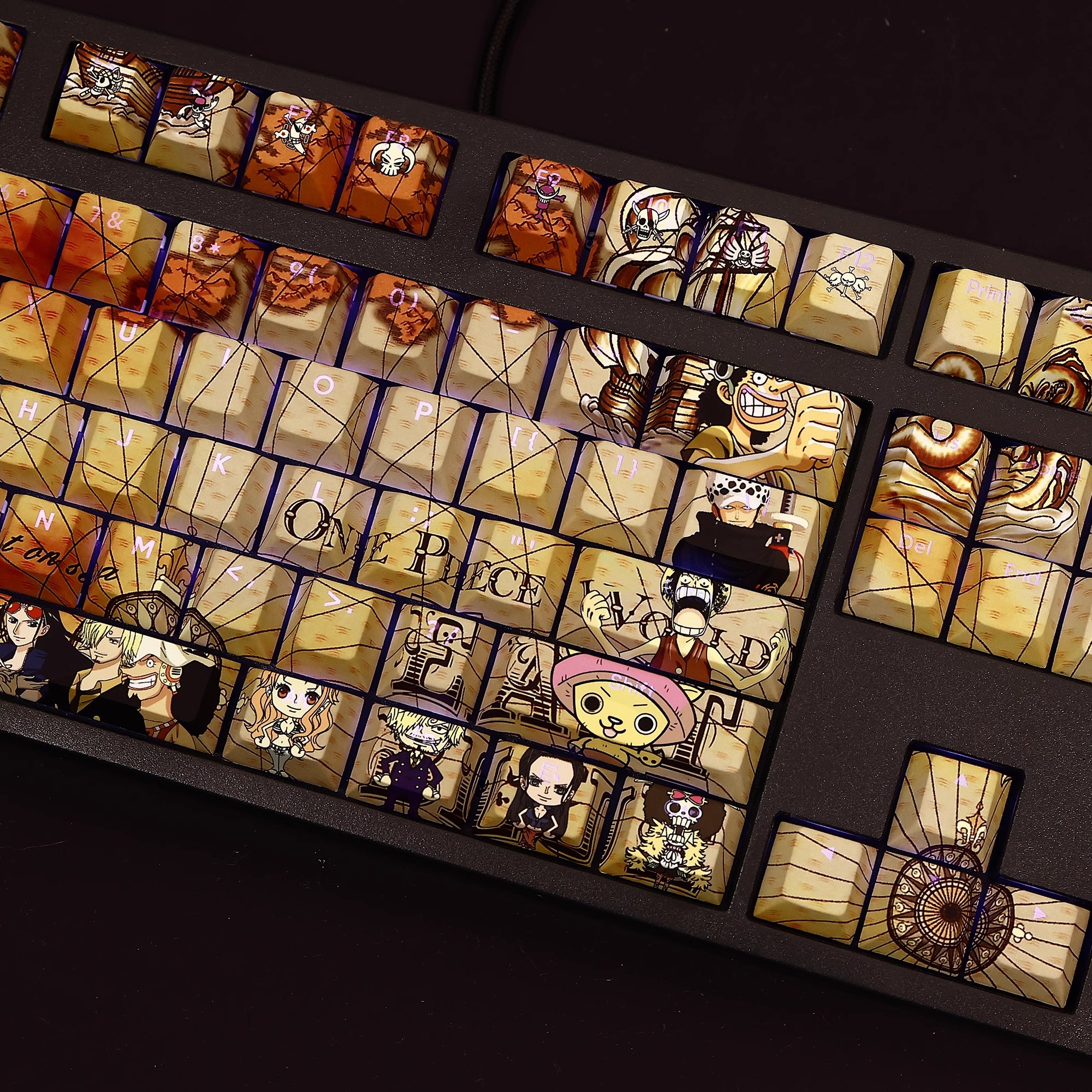 航海王透光RGB108鍵標準配列衛星軸鍵帽-ZUIHANG SHOP