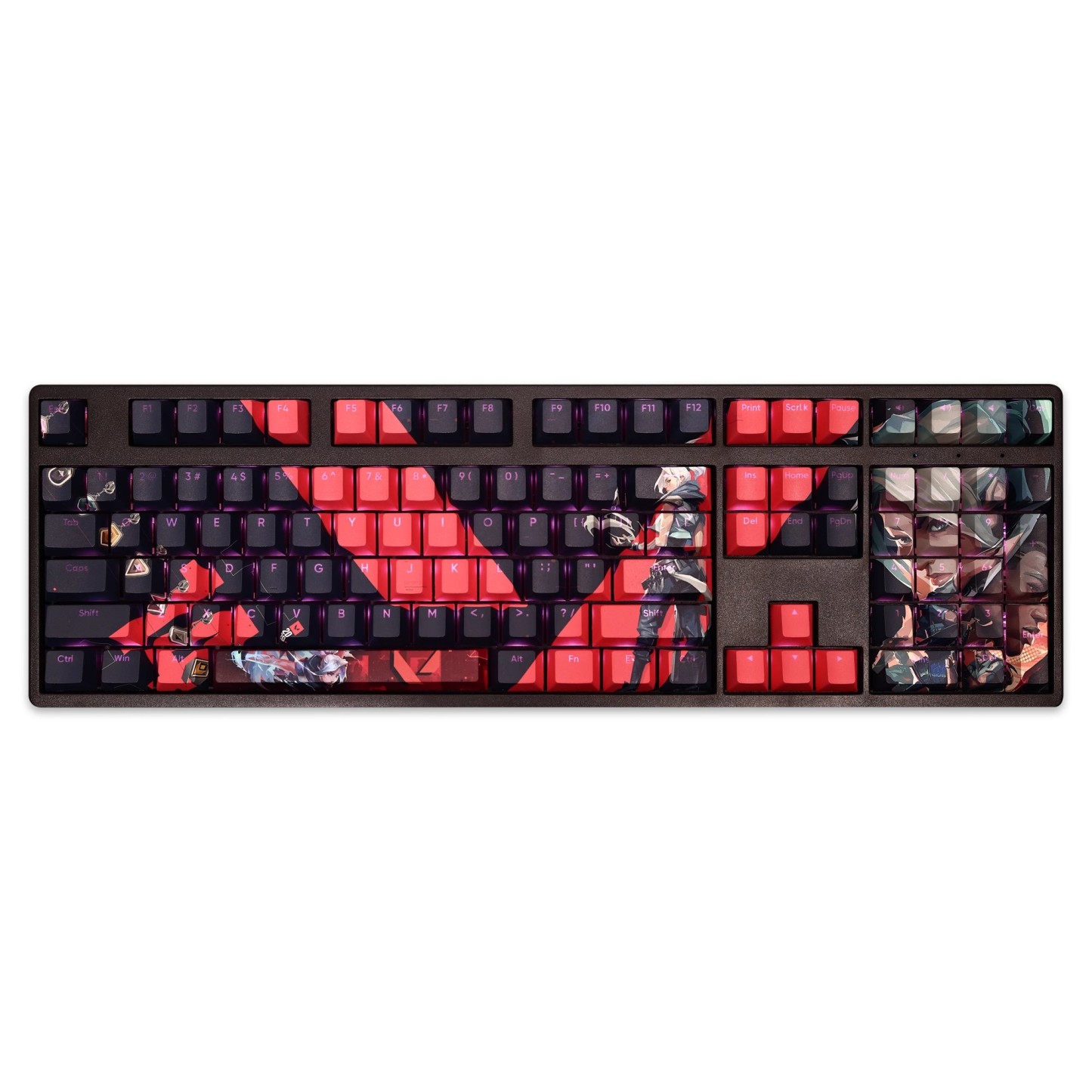 無畏契約捷風透光RGB108鍵標準配列衛星軸鍵帽