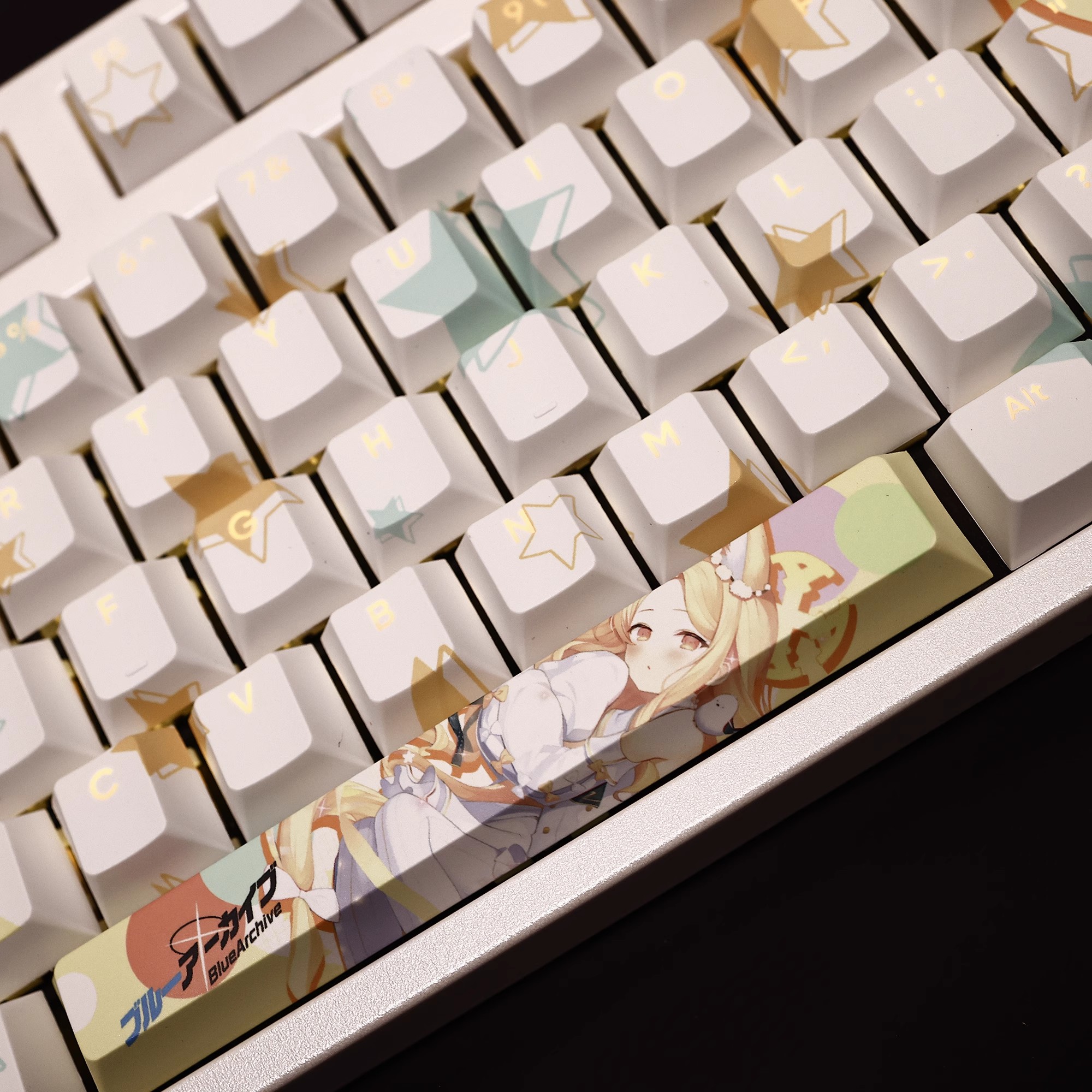 百合園聖婭透光RGB108鍵標準配列衛星軸鍵帽-ZUIHANG SHOP