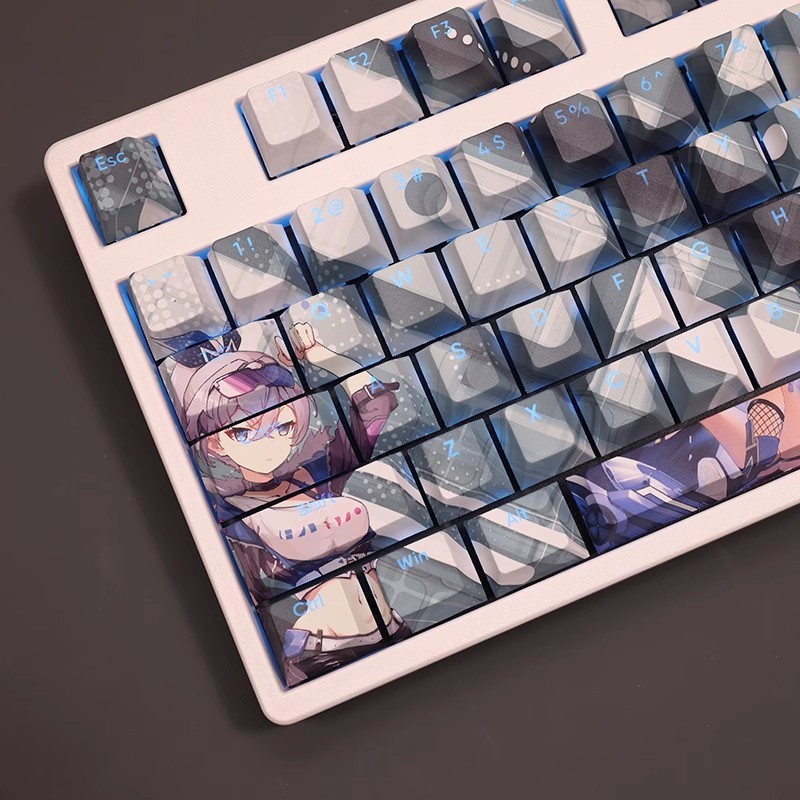 銀狼透光RGB108鍵標準配列衛星軸鍵帽
