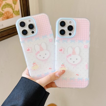韓系卡通愛心鬆餅米菲兔手機殼-ZUIHANG SHOP