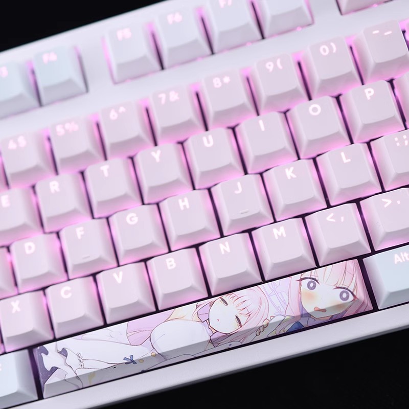 聖園未花透光RGB108鍵標準配列衛星軸鍵帽