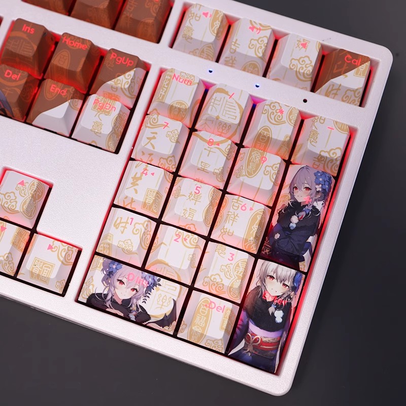 黑館晴奈透光RGB108鍵標準配列衛星軸鍵帽-ZUIHANG SHOP